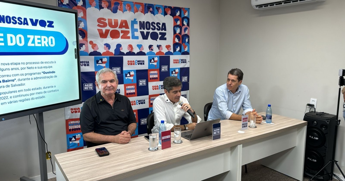 Pesquisa aponta ACM Neto à frente de Jerônimo na disputa pelo governo da Bahia
