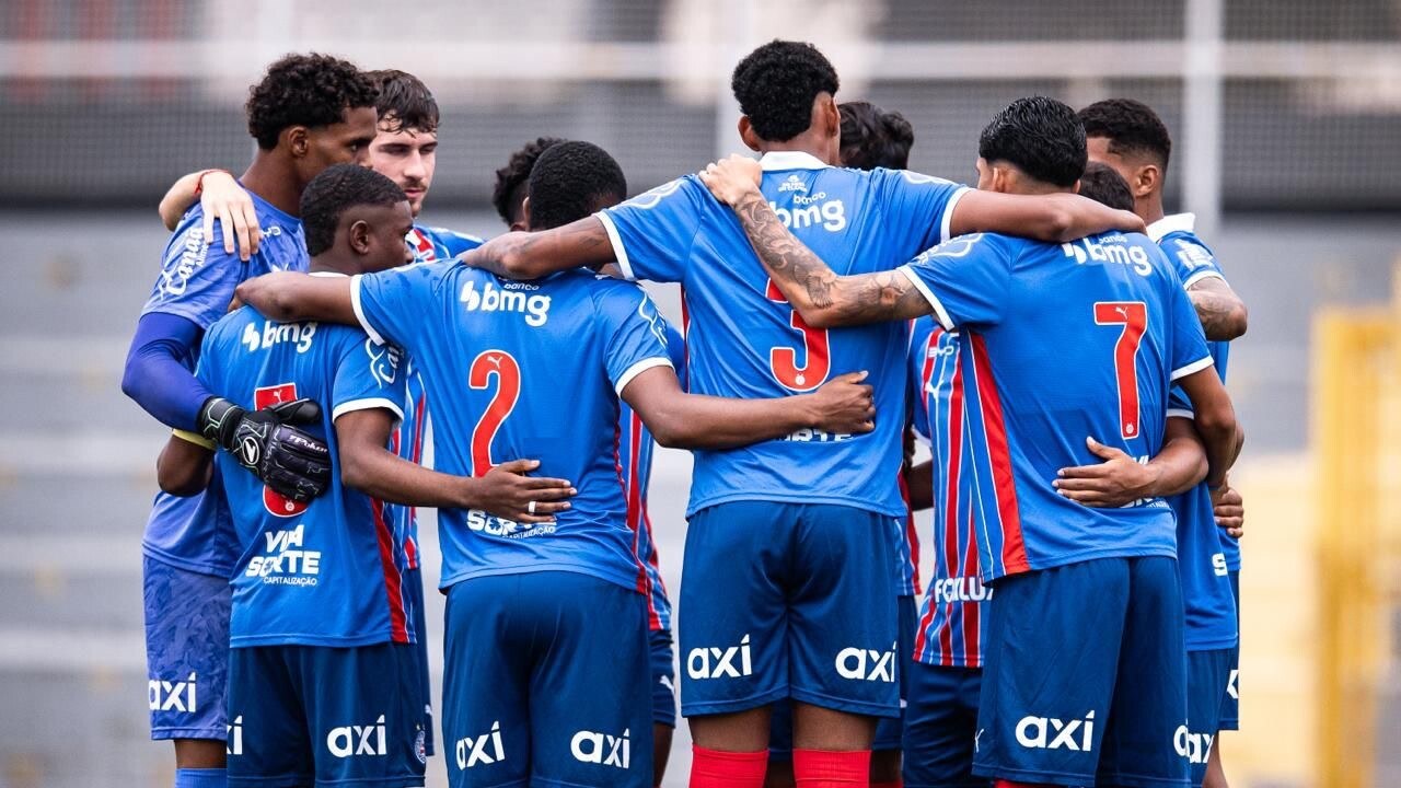 Bahia vence o Santos com gols de Dell e Carioca no Brasileirão sub-20